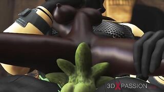 Anubis hentai fucking with demon dick being used for real pleasure in HD