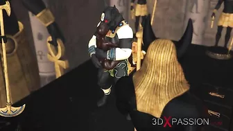 Anubis hentai fucking with demon dick being used for real pleasure in HD