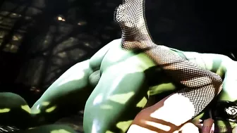 Nyotengu hentai action with a tiny girl getting fucked like a true tramp too