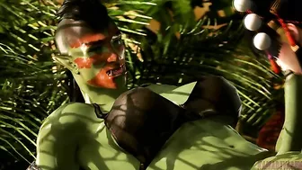 Nyotengu hentai action with a tiny girl getting fucked like a true tramp too