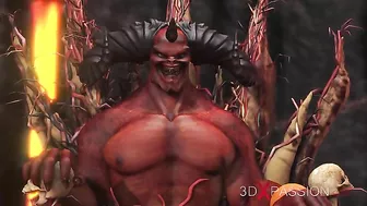 Devil cock is the first thing you see in this hardcore porn vid with hentai XXX