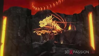 Devil cock is the first thing you see in this hardcore porn vid with hentai XXX