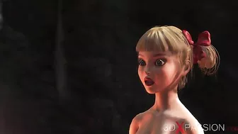 Devil cock is the first thing you see in this hardcore porn vid with hentai XXX