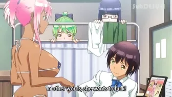 The lustful and slippery feeling of the thong makes futa whores really hard