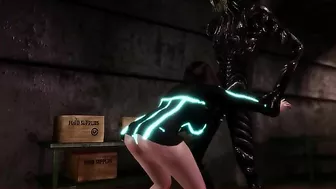 She can't just take his cock in her mouth because it's a fucking ALIEN creature