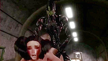 She can't just take his cock in her mouth because it's a fucking ALIEN creature