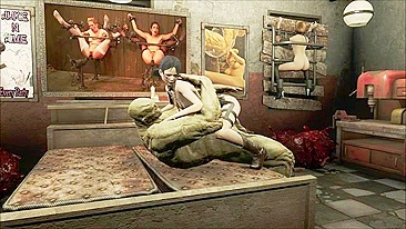 Fallout hentai love featuring a tiny girl that gets her pussy obliterated