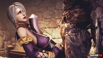 Demon dick is going to make her pussy suffer and it will look brilliant too