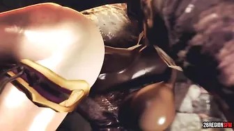 Demon dick is going to make her pussy suffer and it will look brilliant too