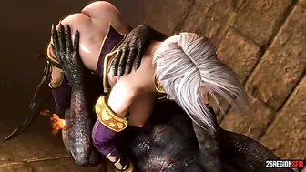 Demon dick is going to make her pussy suffer and it will look brilliant too