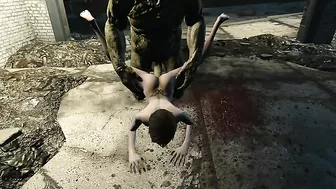 FUcking large mutant cocks is hard and this tiny girl is going to cum hard