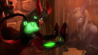 So she sucks it but he turns it on and gets really brutal in Draenei hentai