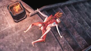 Futa demon fuckin with a bunch of crazy blowjobs and piledrive fucking in HD