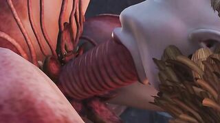 Futa demon fuckin with a bunch of crazy blowjobs and piledrive fucking in HD