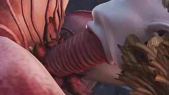 Futa demon fuckin with a bunch of crazy blowjobs and piledrive fucking in HD