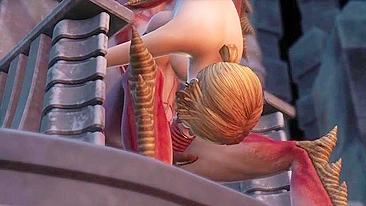 Futa demon fuckin with a bunch of crazy blowjobs and piledrive fucking in HD