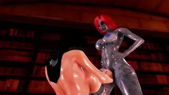 An 18-year-old chick is just ready to have her nun hole fucked by a demon