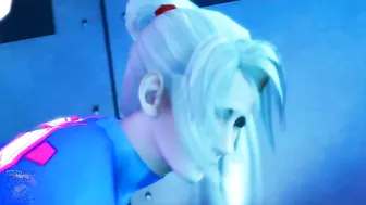 Samus Aran hentai fucking with a crazy hard alien dude that gapes her savagely