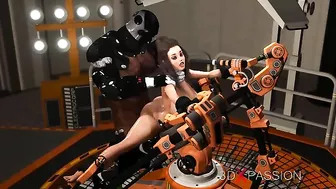 Cyborg sex with a horny hentai hottie that enjoys passionate banging in HD