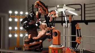 Cyborg sex with a horny hentai hottie that enjoys passionate banging in HD