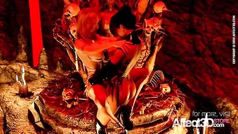 Futa tale of angels and demons with hard fucking and huge boobies in HD