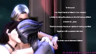 Mass Effect alien babe getting fucked in a hentai video with lots of taboo XXX