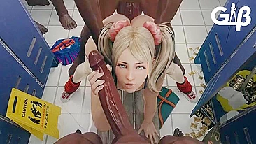 She gets gangbanged and shows how much she loves it Lollipop Chainsaw BBC