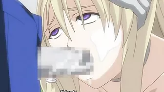 This very hot blonde babe is going to give an amazing blowjob to an alien