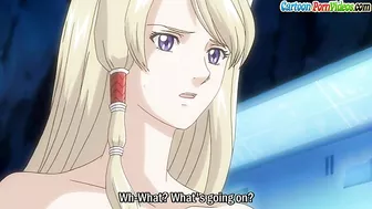 This very hot blonde babe is going to give an amazing blowjob to an alien