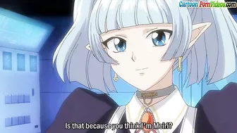 This very hot blonde babe is going to give an amazing blowjob to an alien