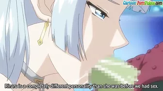 This very hot blonde babe is going to give an amazing blowjob to an alien