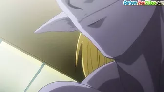 This very hot blonde babe is going to give an amazing blowjob to an alien