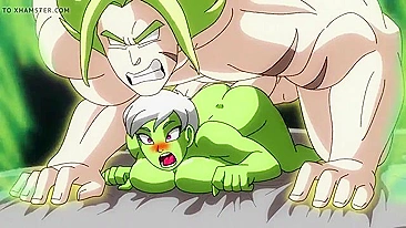 Her wet pussy is waiting to be smacked by Broly and it is fucking kinky AF