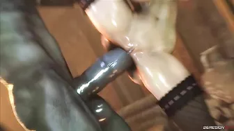 Doesn't this lady have something very strange in her mind? Taboo hentai DOA