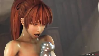 Doesn't this lady have something very strange in her mind? Taboo hentai DOA