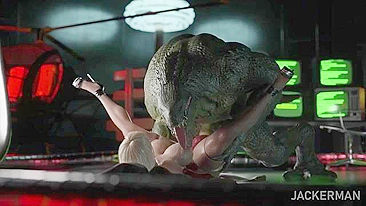 Slick and sexy lady shows hot breasts during hardcore loving with orgasms