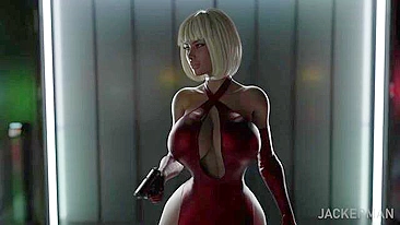 Slick and sexy lady shows hot breasts during hardcore loving with orgasms