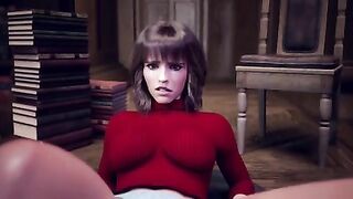 Hermione futanari hentai fuck scene with a great deal of anal action in HD