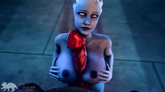 Big alien tits make Liara unforgettable in this porn video with BIG RED DICKS