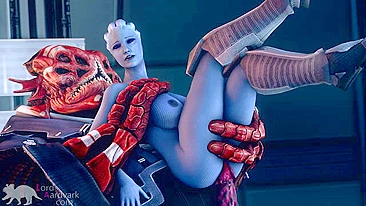 Big alien tits make Liara unforgettable in this porn video with BIG RED DICKS
