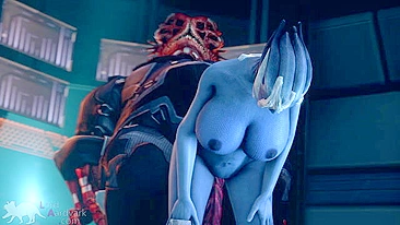 Big alien tits make Liara unforgettable in this porn video with BIG RED DICKS