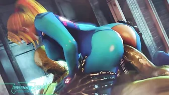 Samus Aran hentai compilation with lots of hardcore drilling and then some