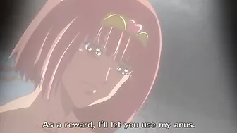 The horny little hentai cowgirl is back with a perfect back bend and tight twat