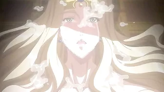 The horny little hentai cowgirl is back with a perfect back bend and tight twat