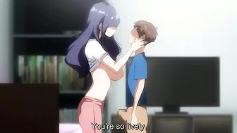 Has gorgeous hair and sexy tits make her irresistible for real pervs like him