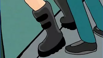 Girl knows the power of her hips and glistening pussy as she takes it DEEP