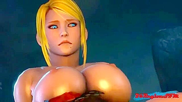 Samus Aran is going to get power fucked by horny demons and such in hentai