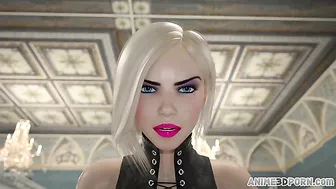 Futa mistress fantasy featured in a hardcore hentai movie with ass licking