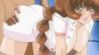 Sexy, woman gives him the best that she can and he enjoys every minute of it