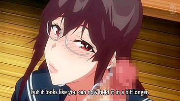 A guy seeks out a new way to pleasure succubus schoolgirl that loves BJs